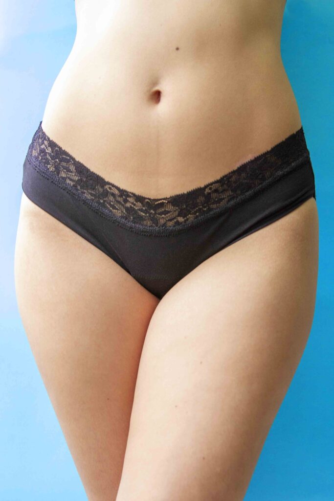 Juno: pantie menstrual descaderado de algodón orgánico 30ml de absorción